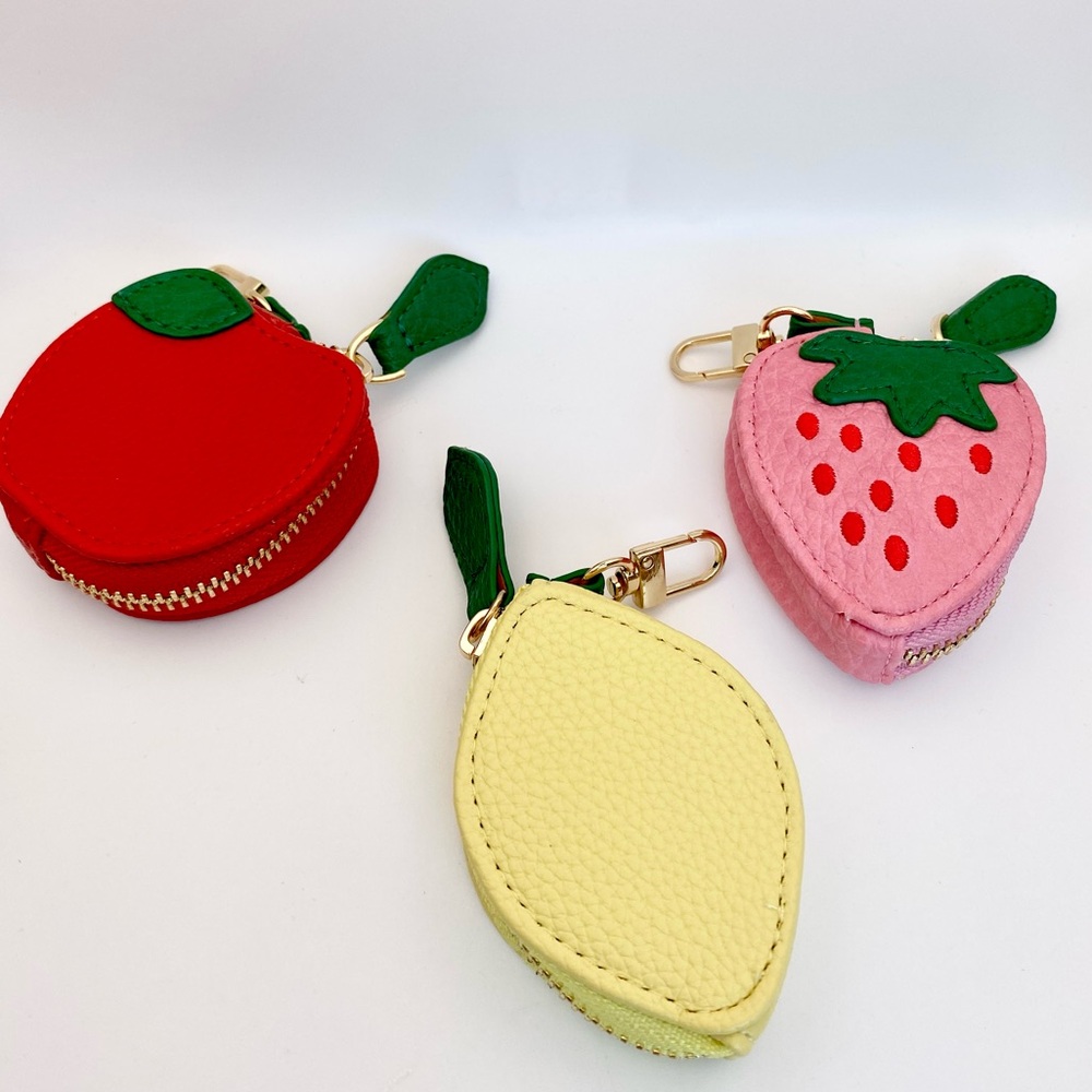 Lemon Coin Purse Keychain Pouch NWOT - Picture 8 of 11